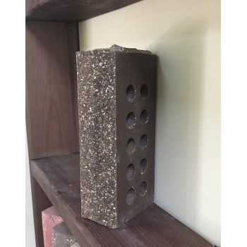 Цегла облицювальна пустотіла ECOBRICK скеля тичок коричнева