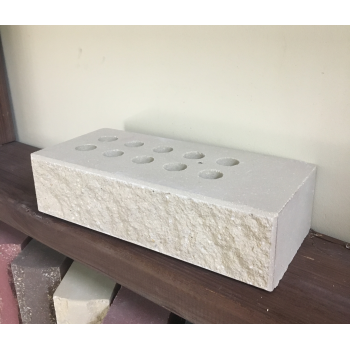 Цегла облицювальна ECOBRICK мармур ложок 250x110x65 мм слонова кістка