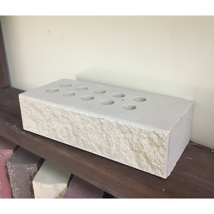 Цегла облицювальна ECOBRICK мармур ложок 250x110x65 мм слонова кістка