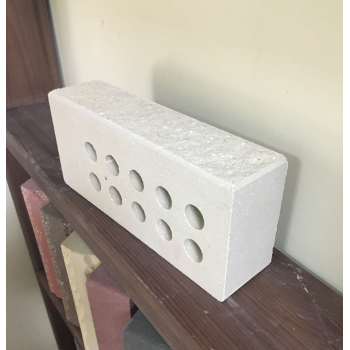 Цегла облицювальна пустотіла ECOBRICK з фаскою мармурова слонова кістка
