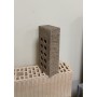 Цегла облицювальна пустотіла ECOBRICK з фаскою мармурова коричнева