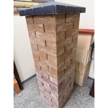 Цегла облицювальна ECOBRICK гладка 250x120x65 мм для паркану 