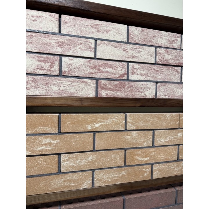 Цегла облицювальна ECOBRICK гладка 250x110x65 мм на паркан