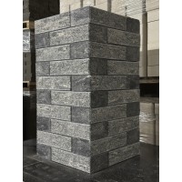 Цегла облицювальна колор мікс мармур для паркану ECOBRICK