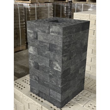 Цегла облицювальна ECOBRICK мармур  250x120x65 мм чорна