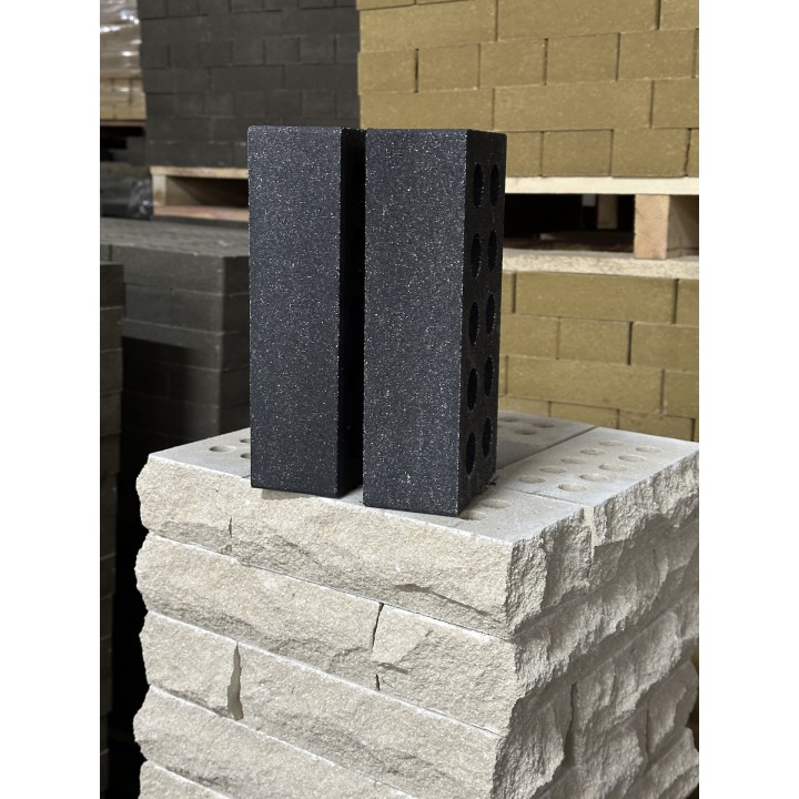 Цегла облицювальна ECOBRICK гладка 250x120x65 мм сіра, чорна